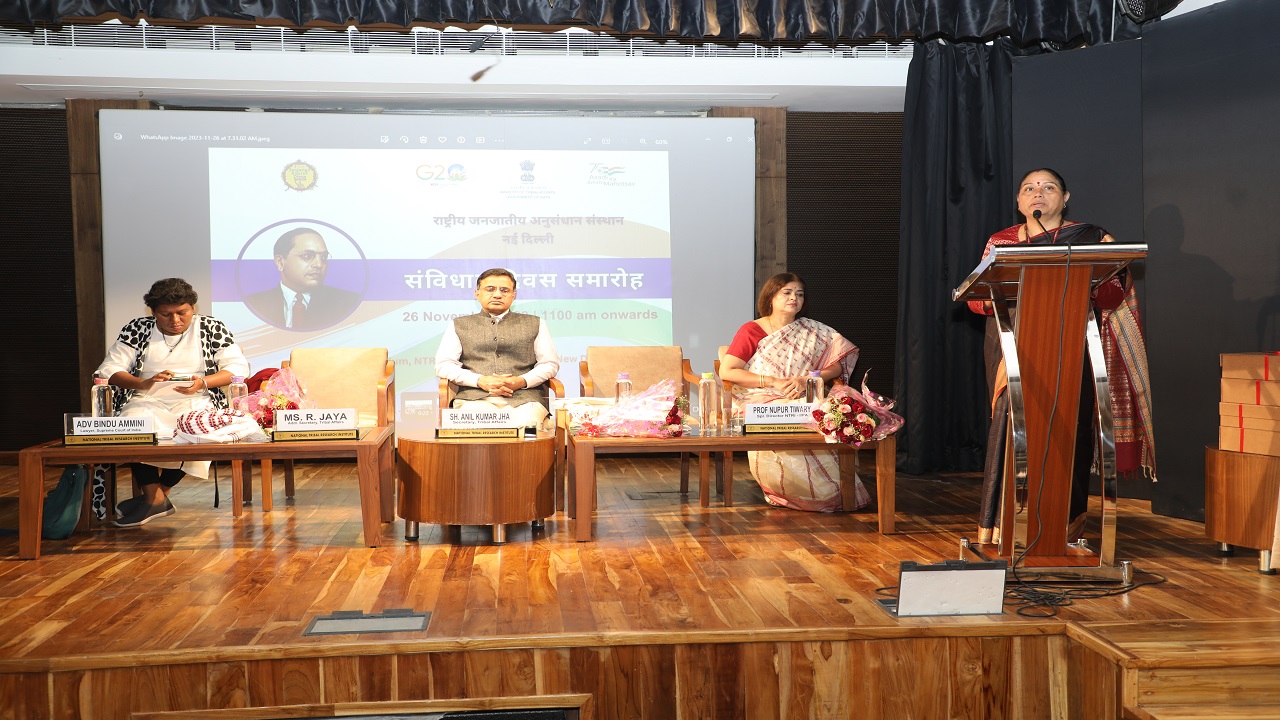 National Tribal Research Institute (NTRI) hosts Constitution Day Event, coinciding with culmination of  Janjatiya Gaurav Utsav.