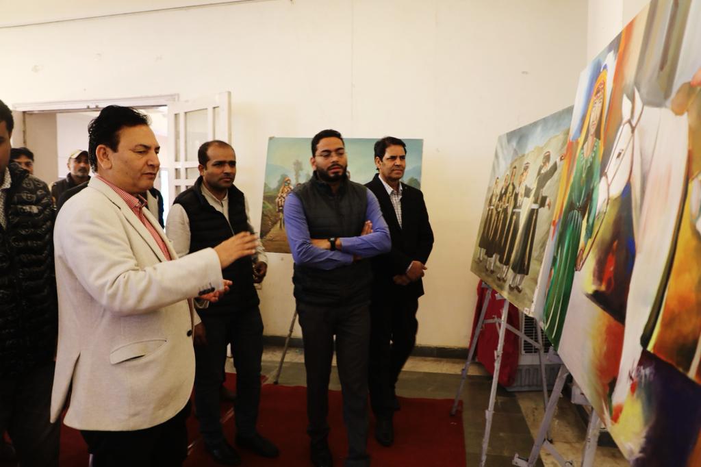 inauguration of painting exhibition today, showcasing the life and culture of tribal groups in Jammu and KashmirCommunities as part of the Janjatiya Gourav Saptah celebrations.
