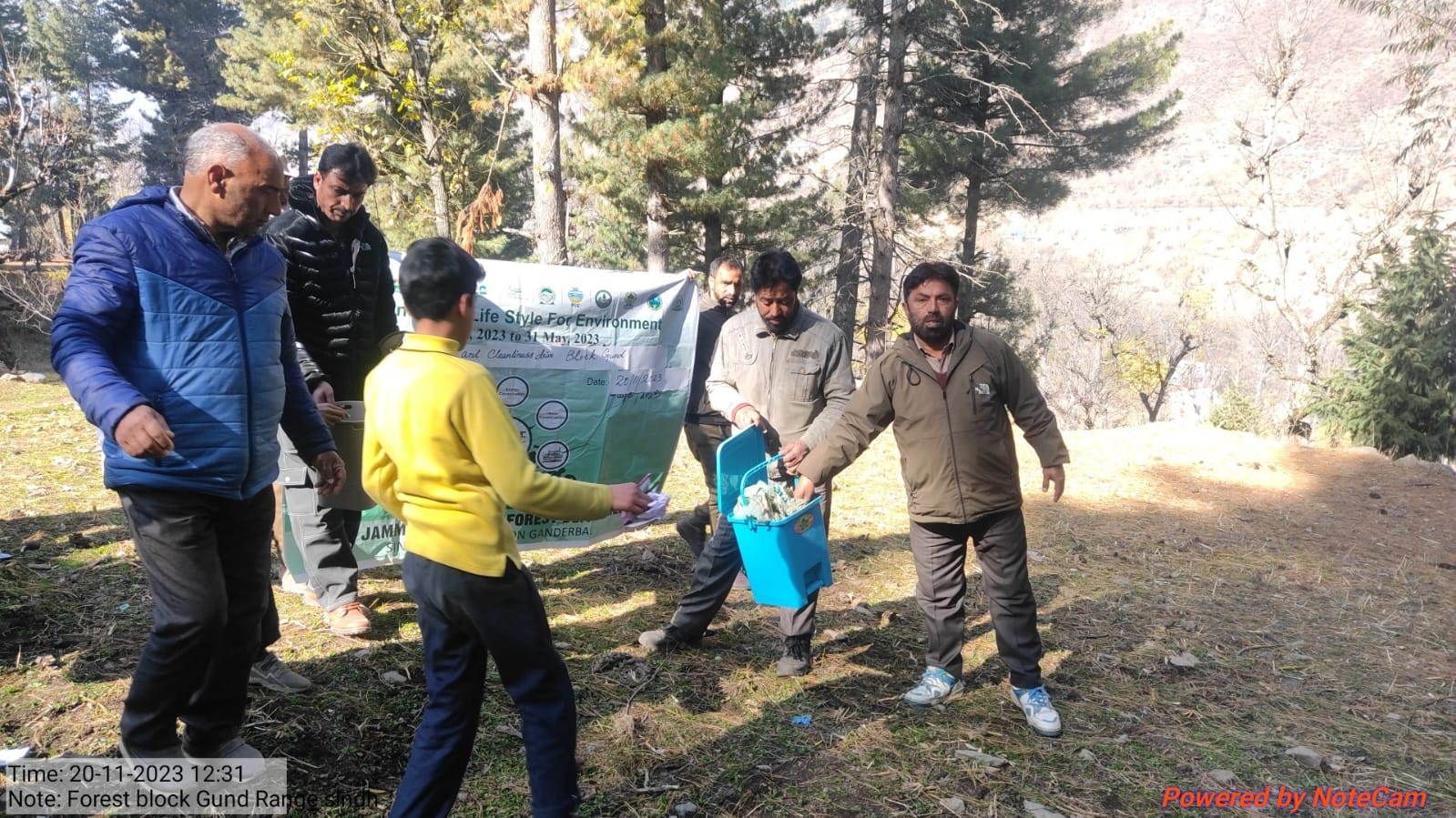 Nature walk and cleanness drive at gund block
