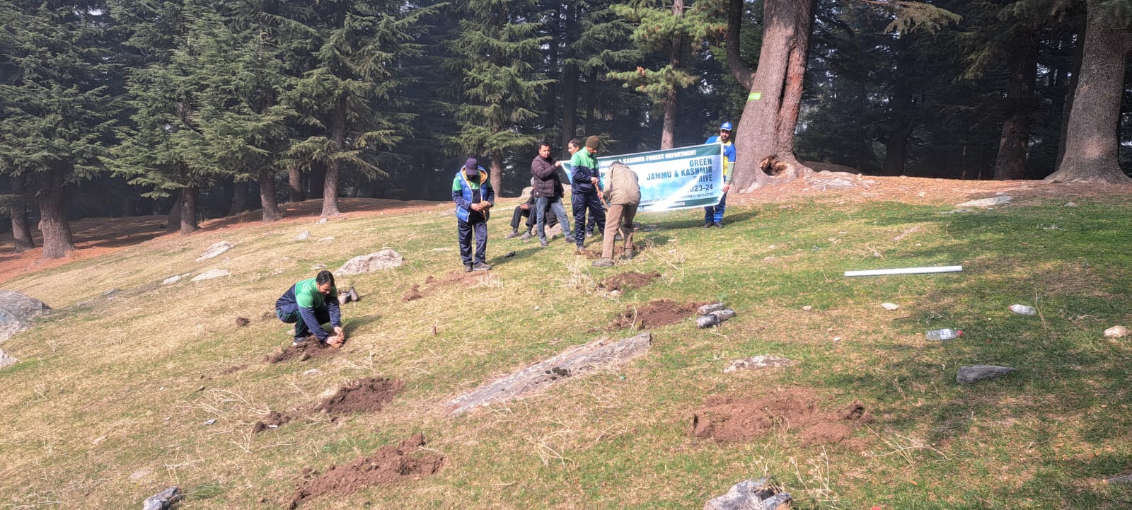 Cleanliness Drive at Srunez Waterfall in Kalantra Forest Block