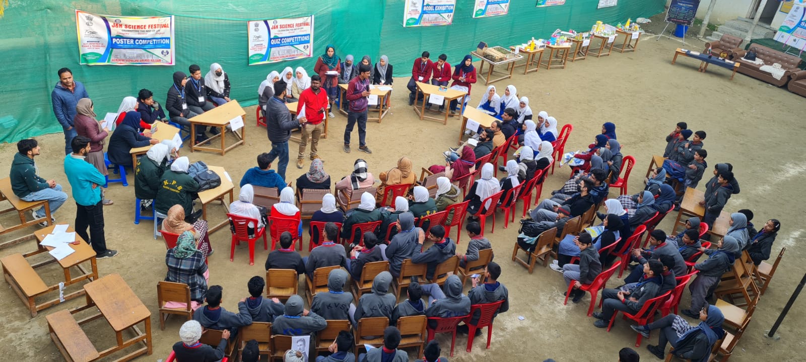 Organizing of Quiz Competition in Gujjar and Bakarwal Hostel Kulgam by Department of Tribal Affairs in Collaboration of NCST Department of Science and Technology Government of India as a part of Janjatiya Gaurav Saptah