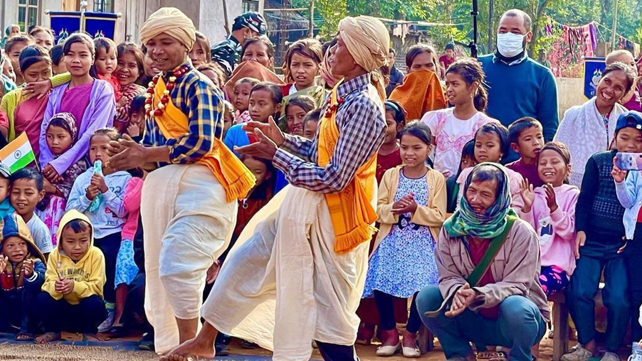 TRI Meghalaya organized a special cultural programme at Kongthong Song & Whistling Village as part of the continuing celebrations of Janjatiya Gaurav.